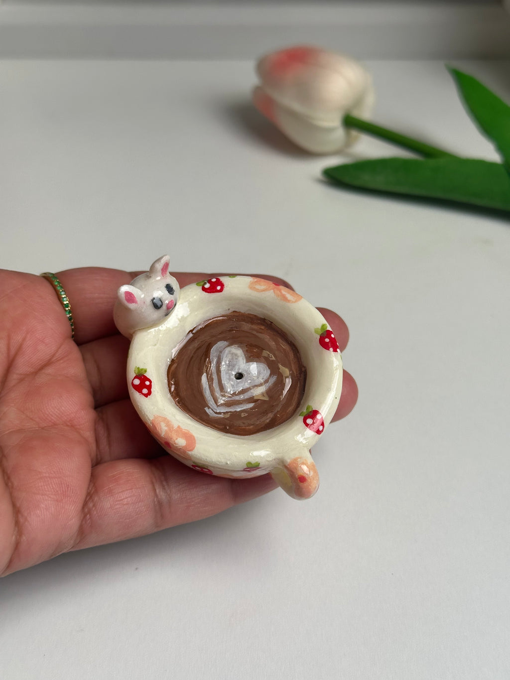Coffee Bunny Incense Holder
