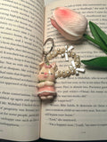 Cute Bunny Keychain - Pearl