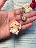 Cute Bunny Keychain - Cupcake