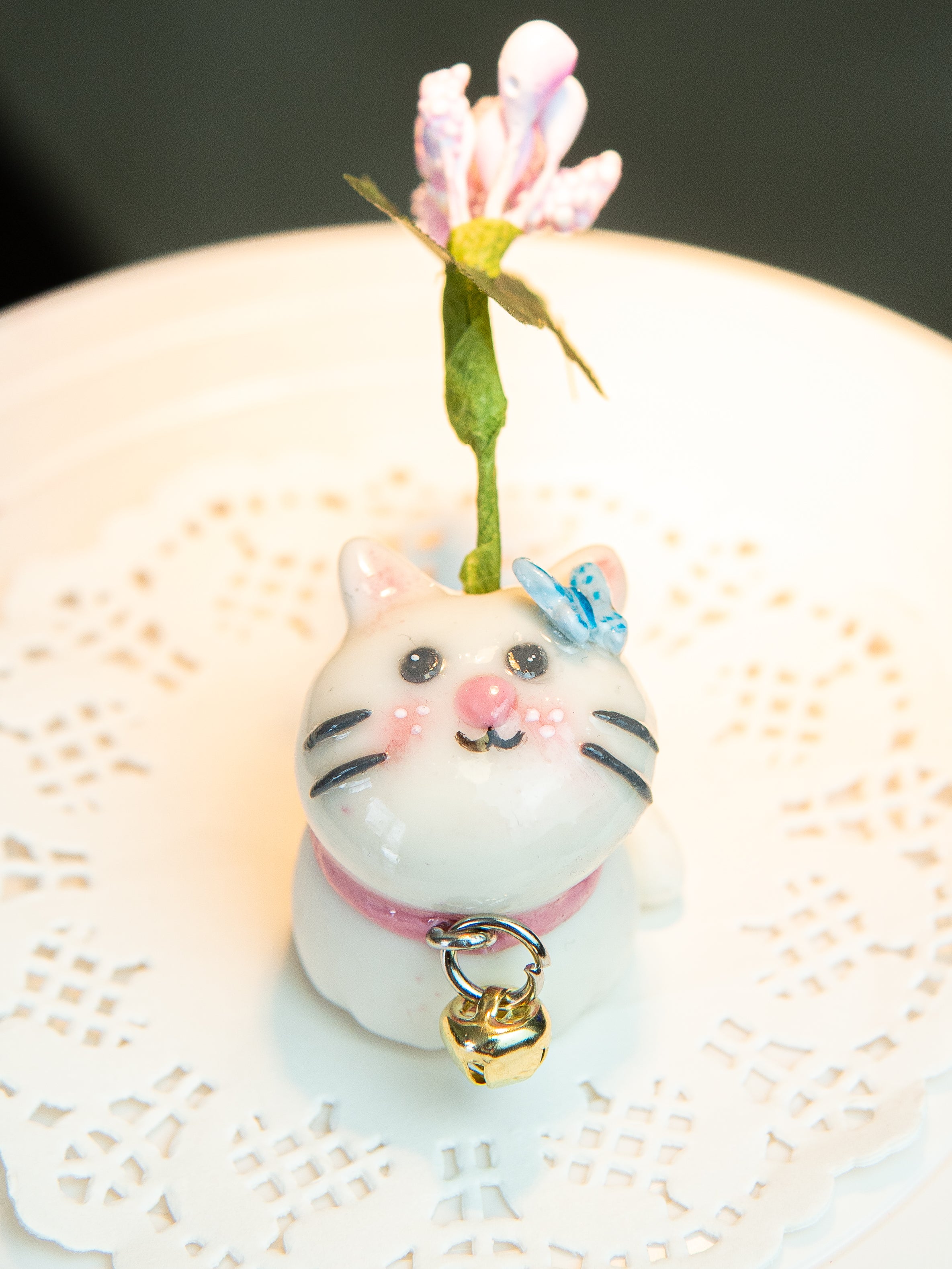 Cute Mini Cat Flower Vase - Home Desk Buddy 🌸🐱