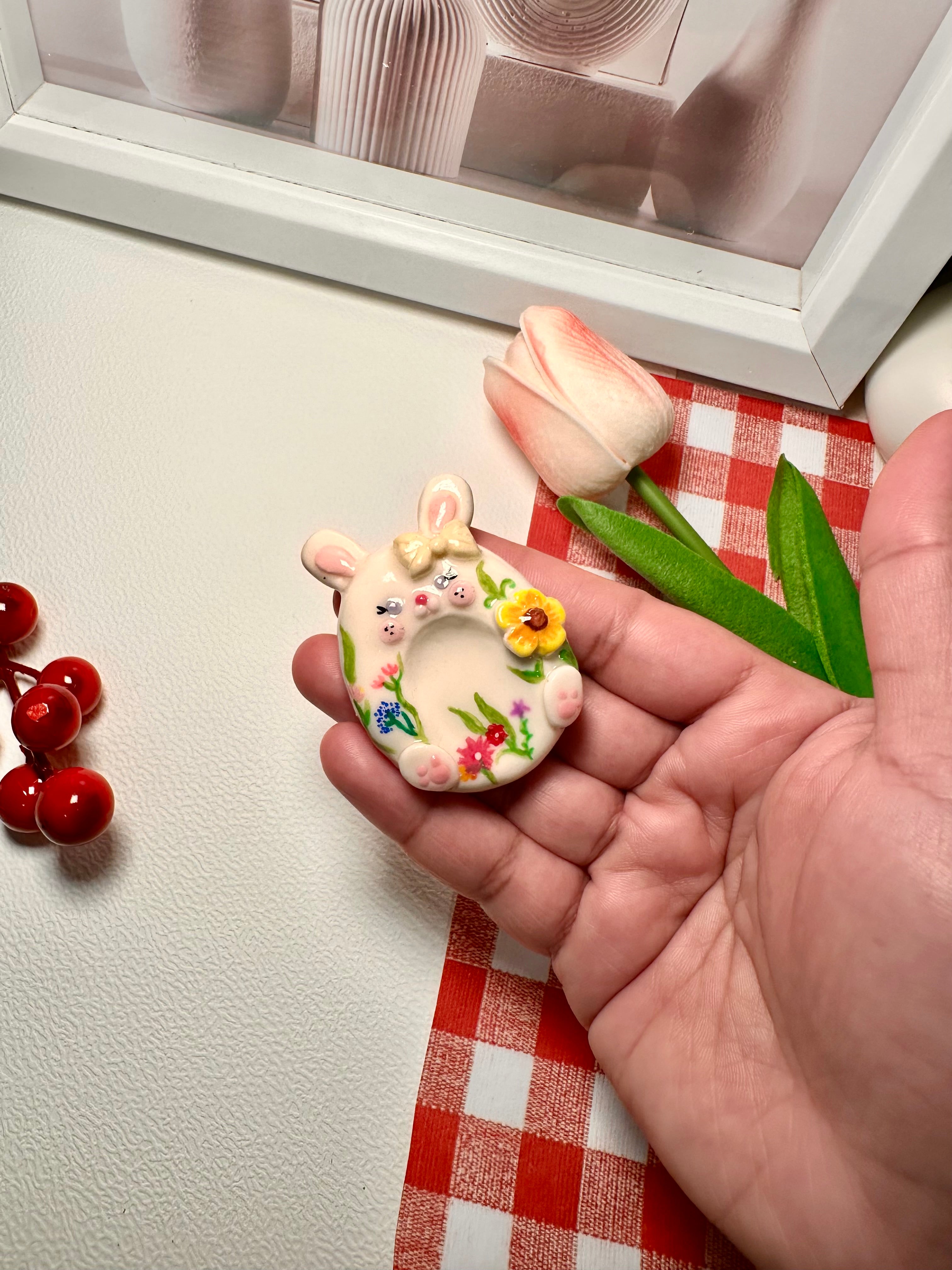 Worry Stones - Bunny editions Rose/Sunflower