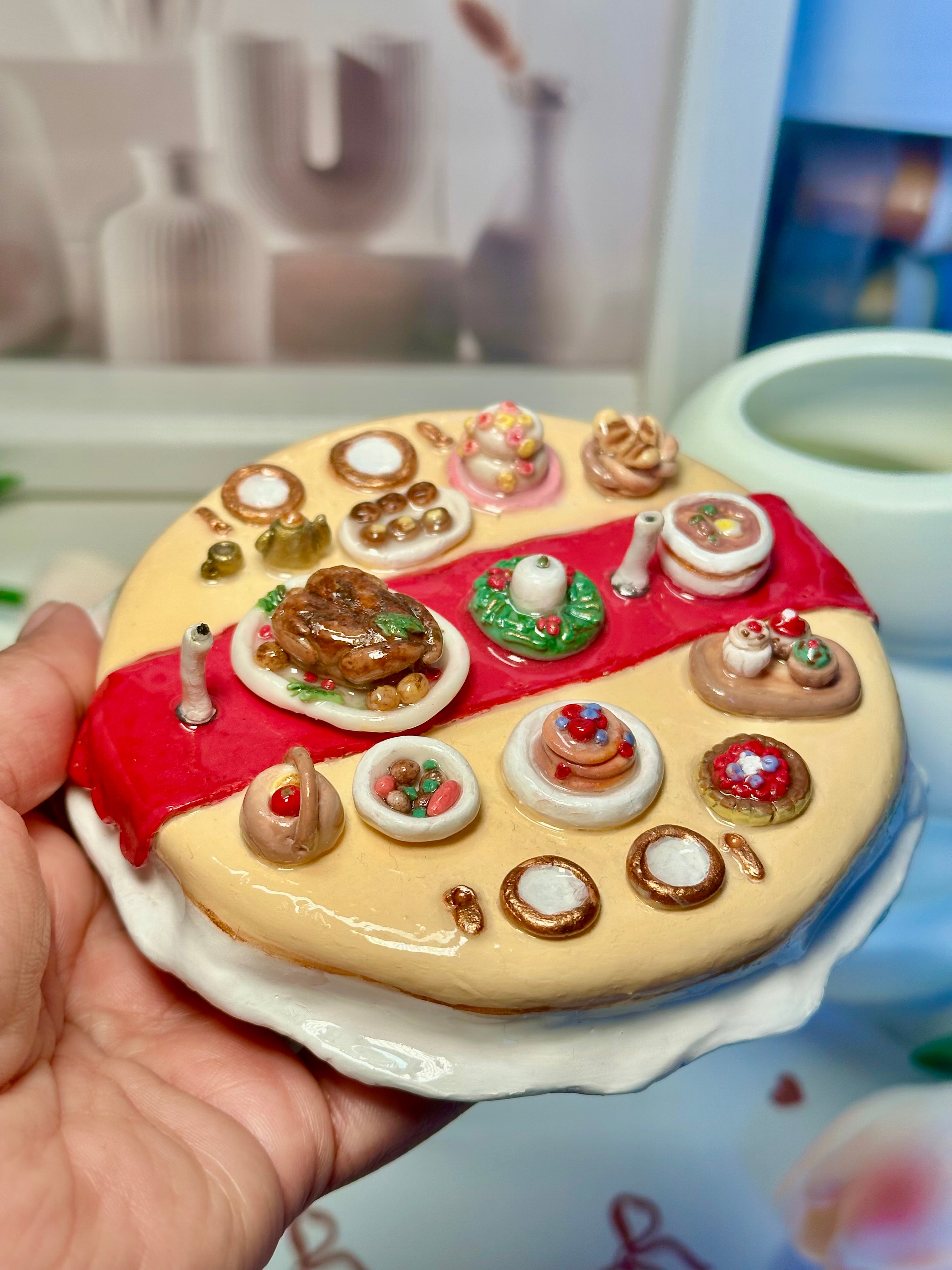 Christmas Decor Piece - Handmade Clay Gift